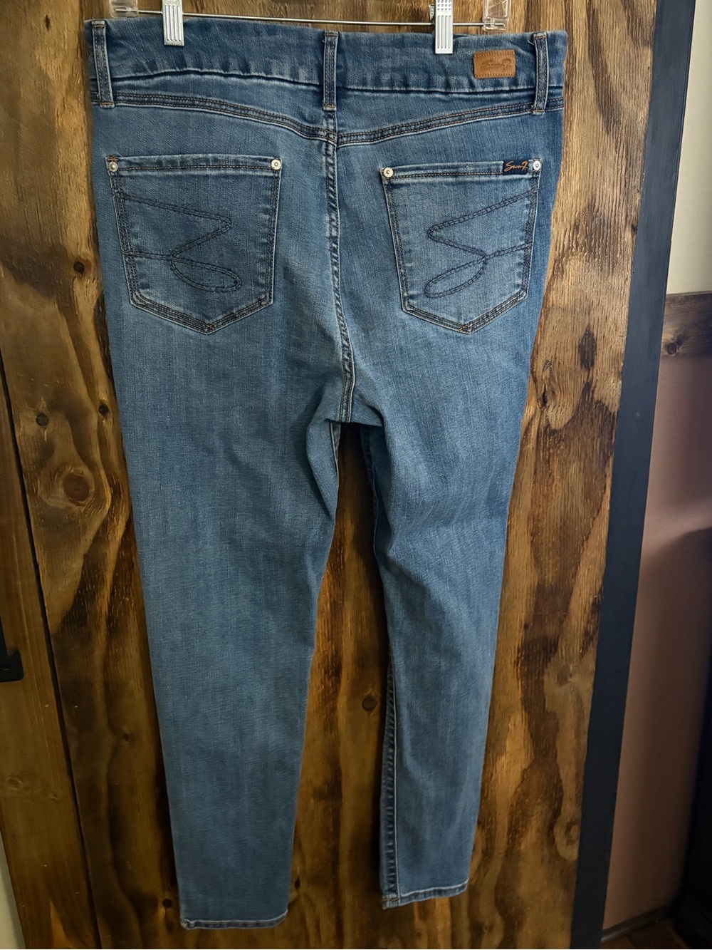 Seven7 Skinny Jeans in Blue Denim